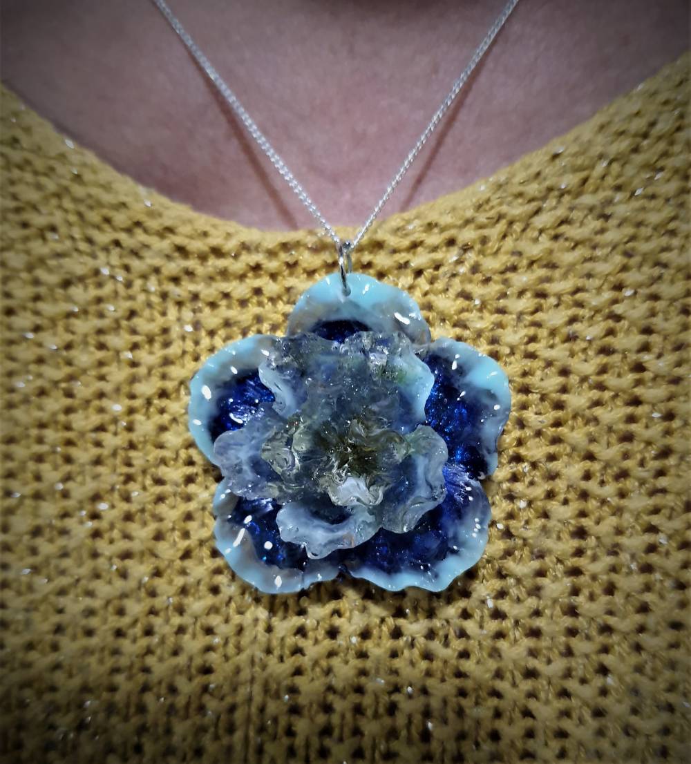 collier ciel bleu