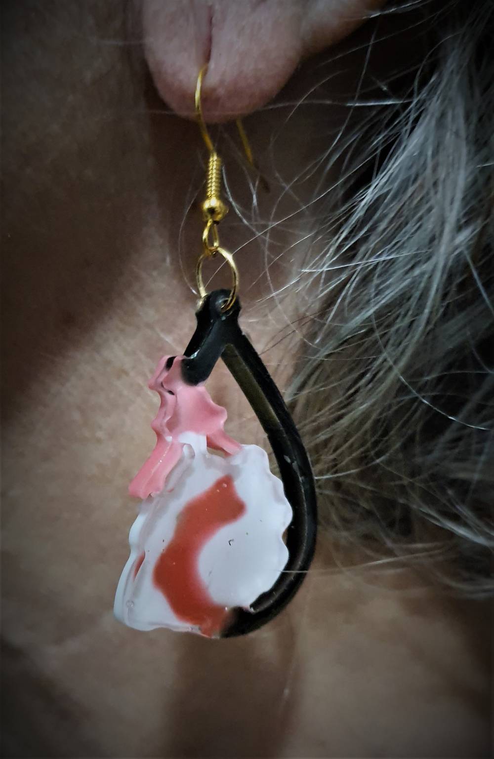 boucles d'oreille blanche neige